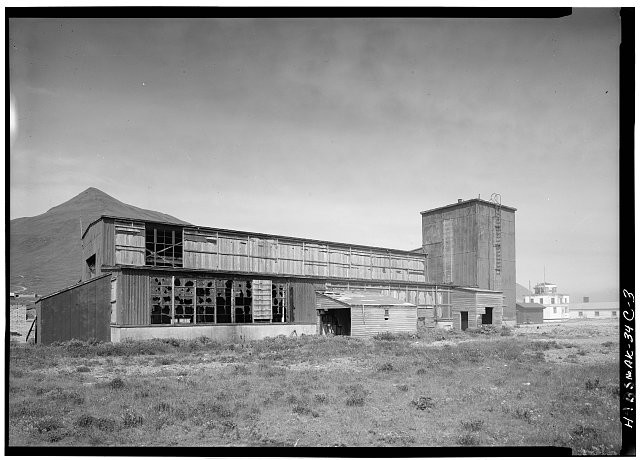 Photo:Unalaska Alaska 1940s Naval Operating Base Fort Mears Shop