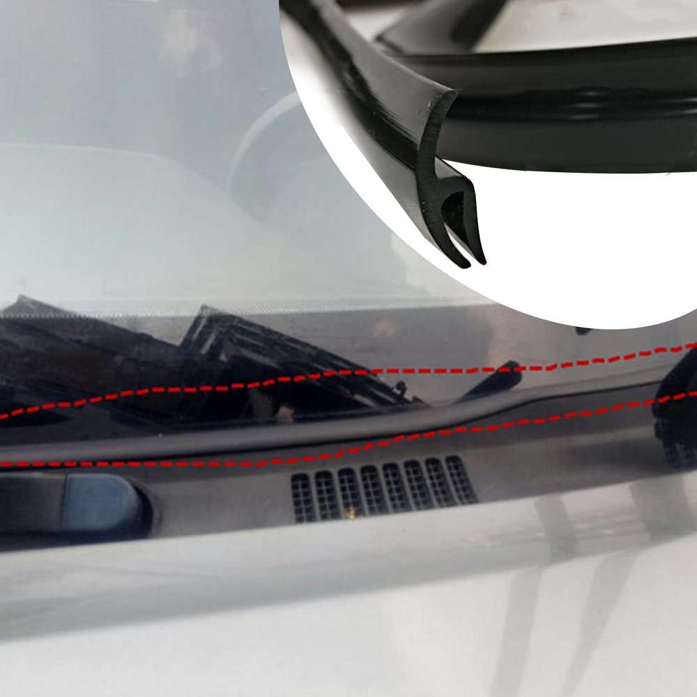 1.8 m Rubber For Ford Car Front Windshield Panel Seal Strip Sealed Moulding Trim