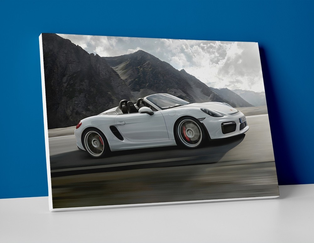 Porsche Boxster Spyder Poster or Canvas - Porsche Wall Art Print Decor