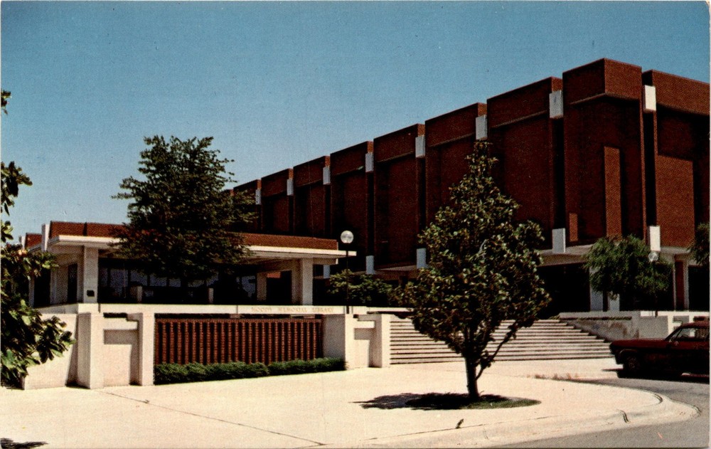 MOODY MEMORIAL LIBRARY, Baylor University, Waco, Texas, L. T. Postcard