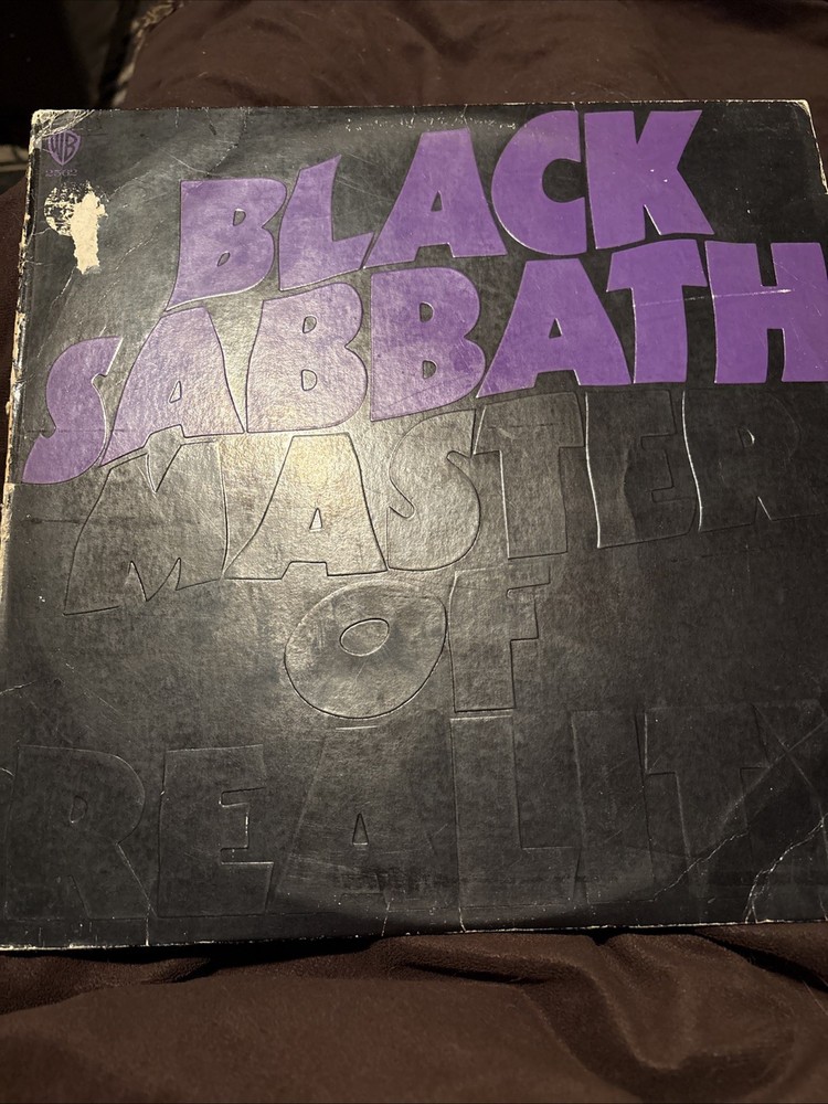 Black Sabbath Master of Reality Vinyl LP Record (1971) Warner Bros. SVG