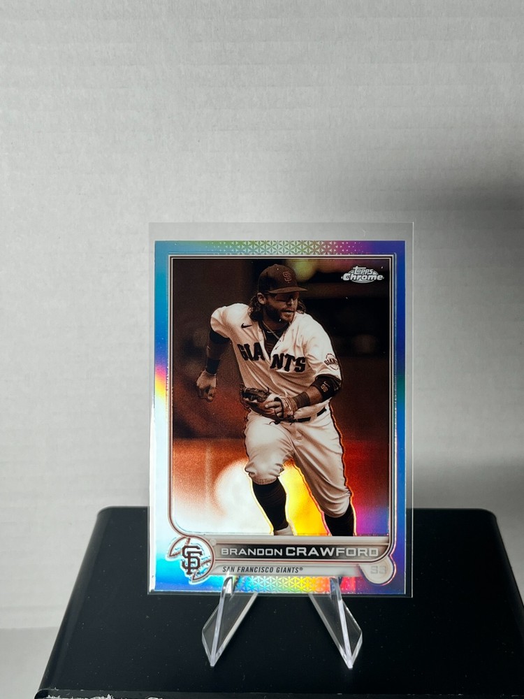 Brandon Crawford 2022 Topps Chrome Sepia Refractor #115 San Francisco Giants Baseball Card