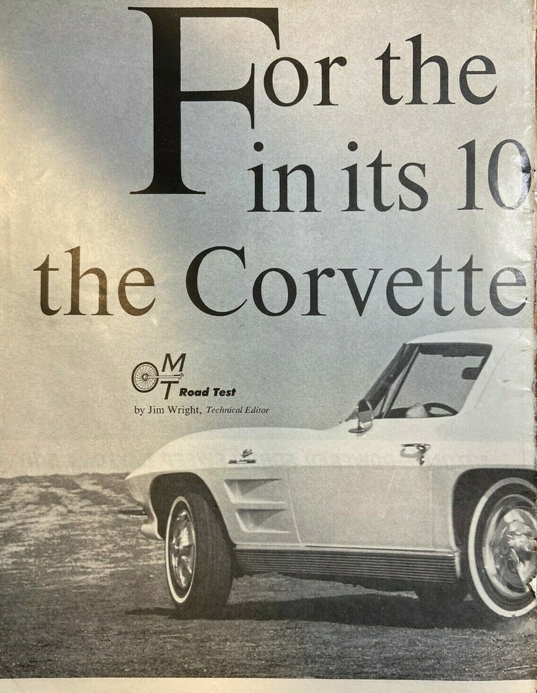 Road Test 1963 Corvette Stingray illustrated