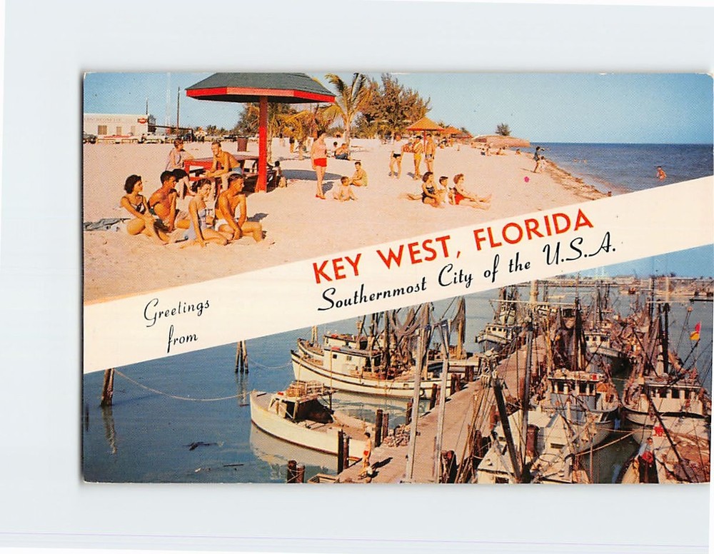 Postcard Greetings from Key West Florida USA
