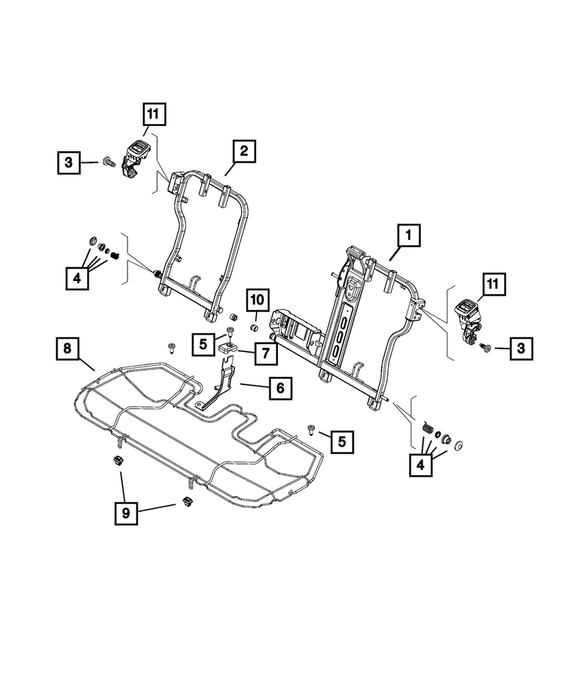 Genuine Mopar Seat Latch Right 68119831AA