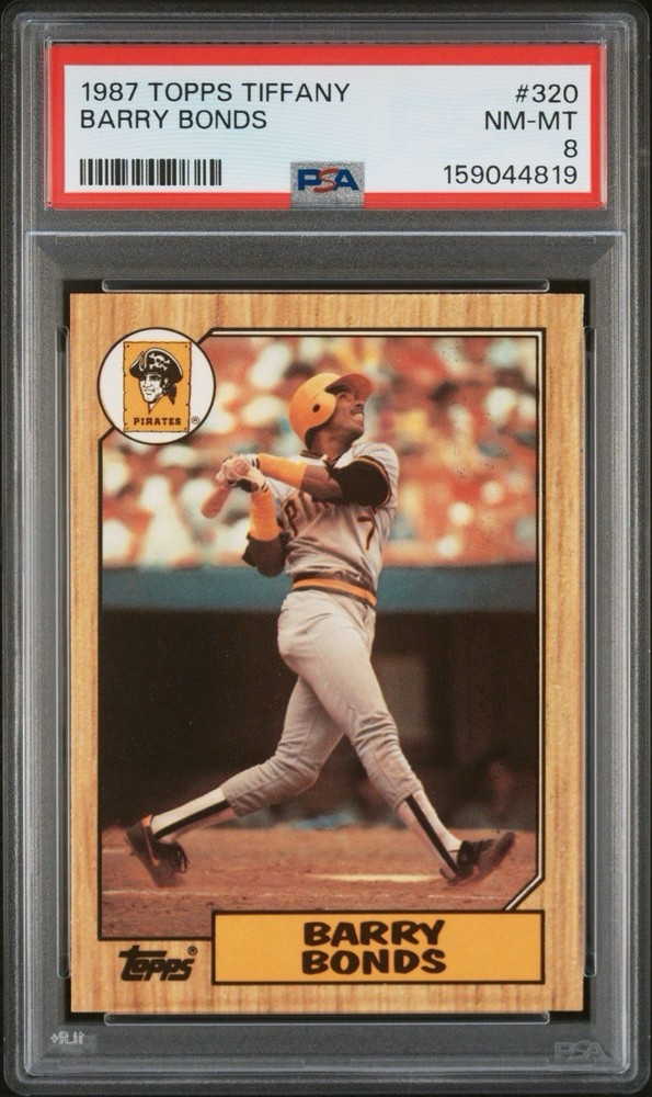1987 Topps Tiffany Barry Bonds #320 Psa 8 Nm-Mt Rookie