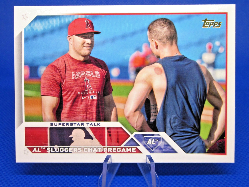 2023 Topps Update US313 Trout Chapman SSP Gold Mirror Superstar Veteran Combos