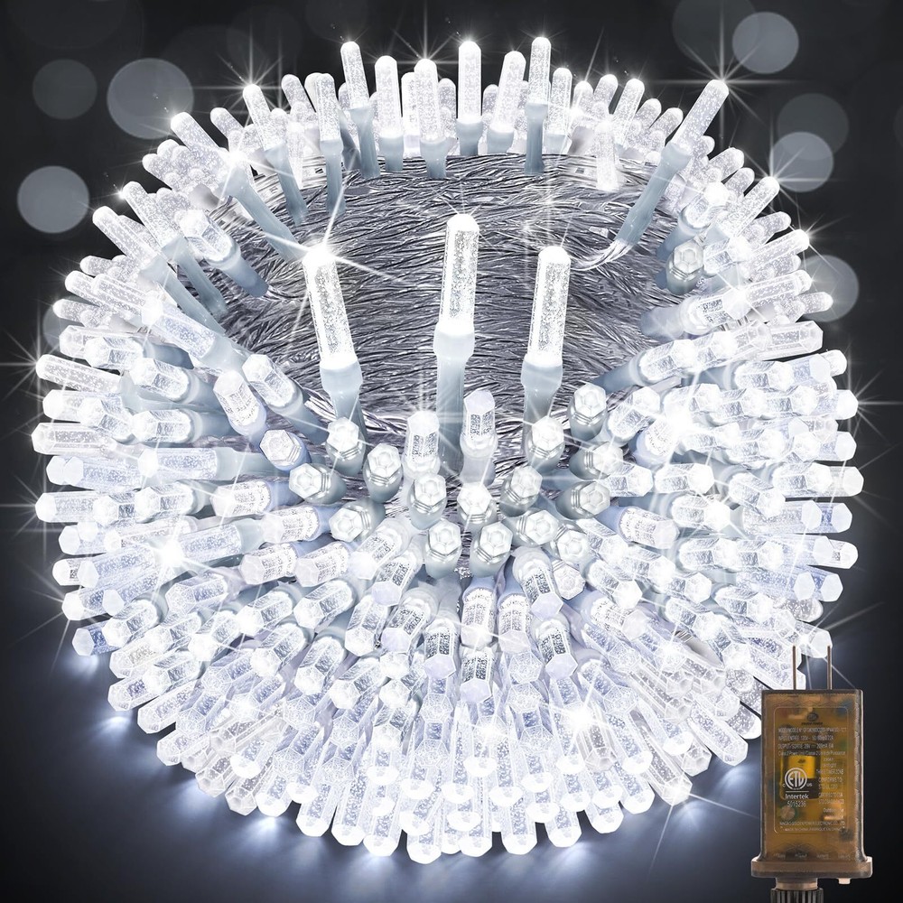 315FT 800 LED Christmas Lights Outdoor String Lights with Timer and 8 Modes P...