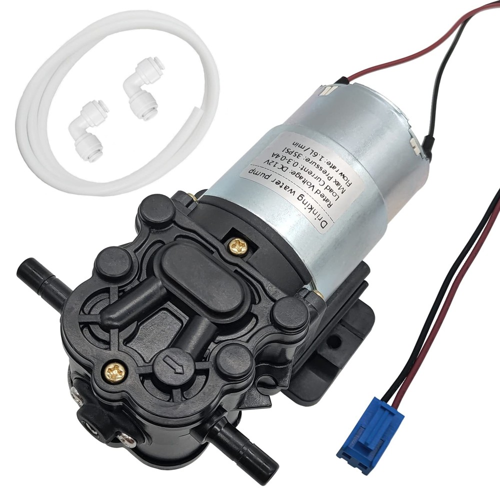 DC 12V Water Dispenser Water Pump 1.6LPM 35PSI Self-priming 1.3m, Suitable fo...