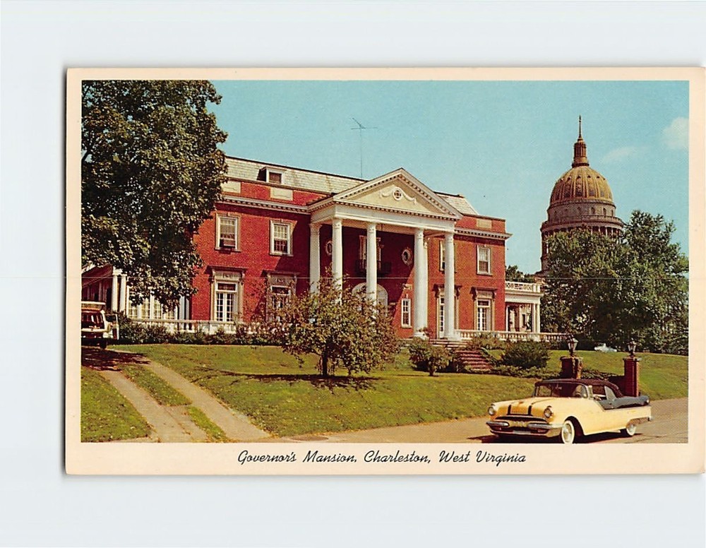 Postcard Governor's Mansion Charleston West Virginia USA