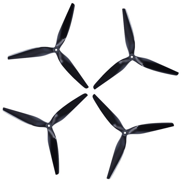 4PC HQ Macroquad Prop Tri Blade Propeller 7/8/9/10 inch CW CCW Propeller for RC