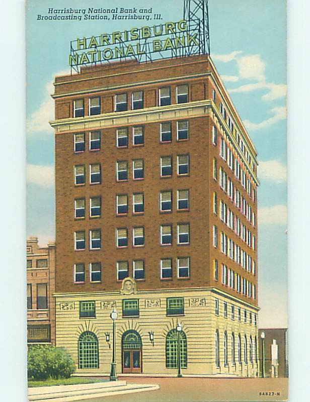Unused Pre-1980 HARRISBURG NATIONAL BANK Harrisburg Illinois IL hn3936@