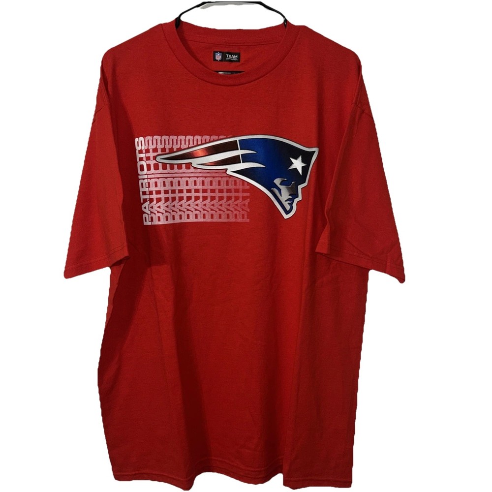 New England Patriots Shirt Mens XL Red NFL Team Apparel Graphic Tee