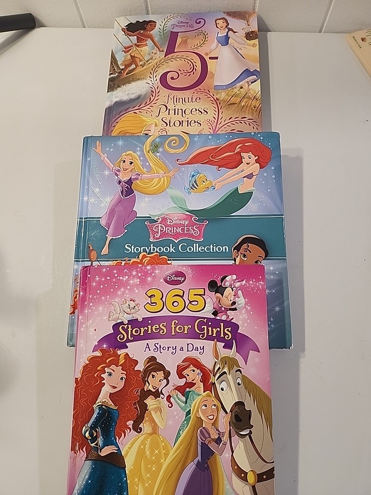 Disney Princess Books Lot Hardcover
