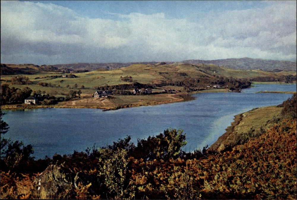 Loch Craignish Argyll Scotland view vintage postcard c574