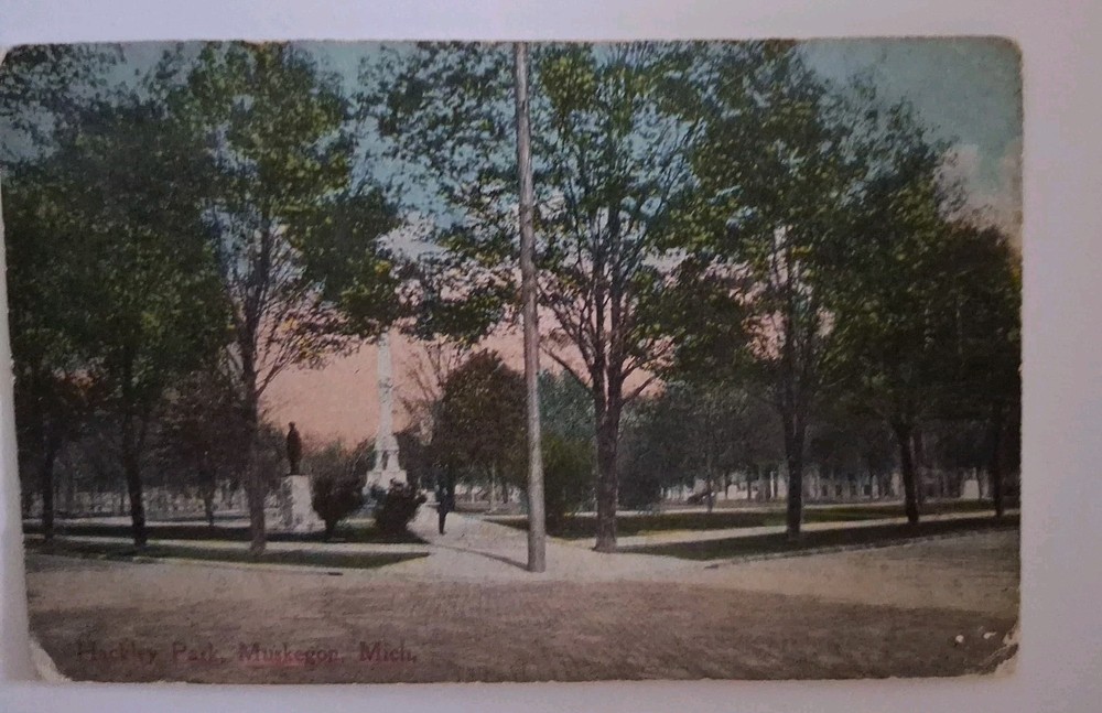 Hackley Park Muskegon Michigan Early 1915 Postcard