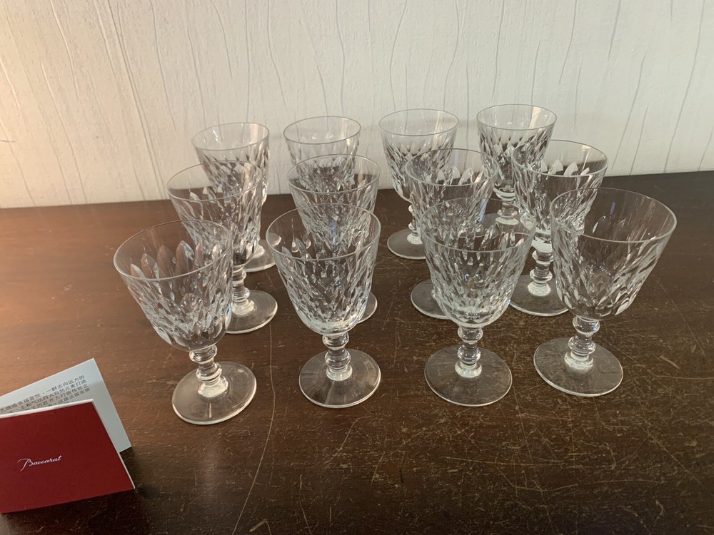9 Glasses Wine White Model Armagnac IN Crystal Baccarat (Price per Unit)