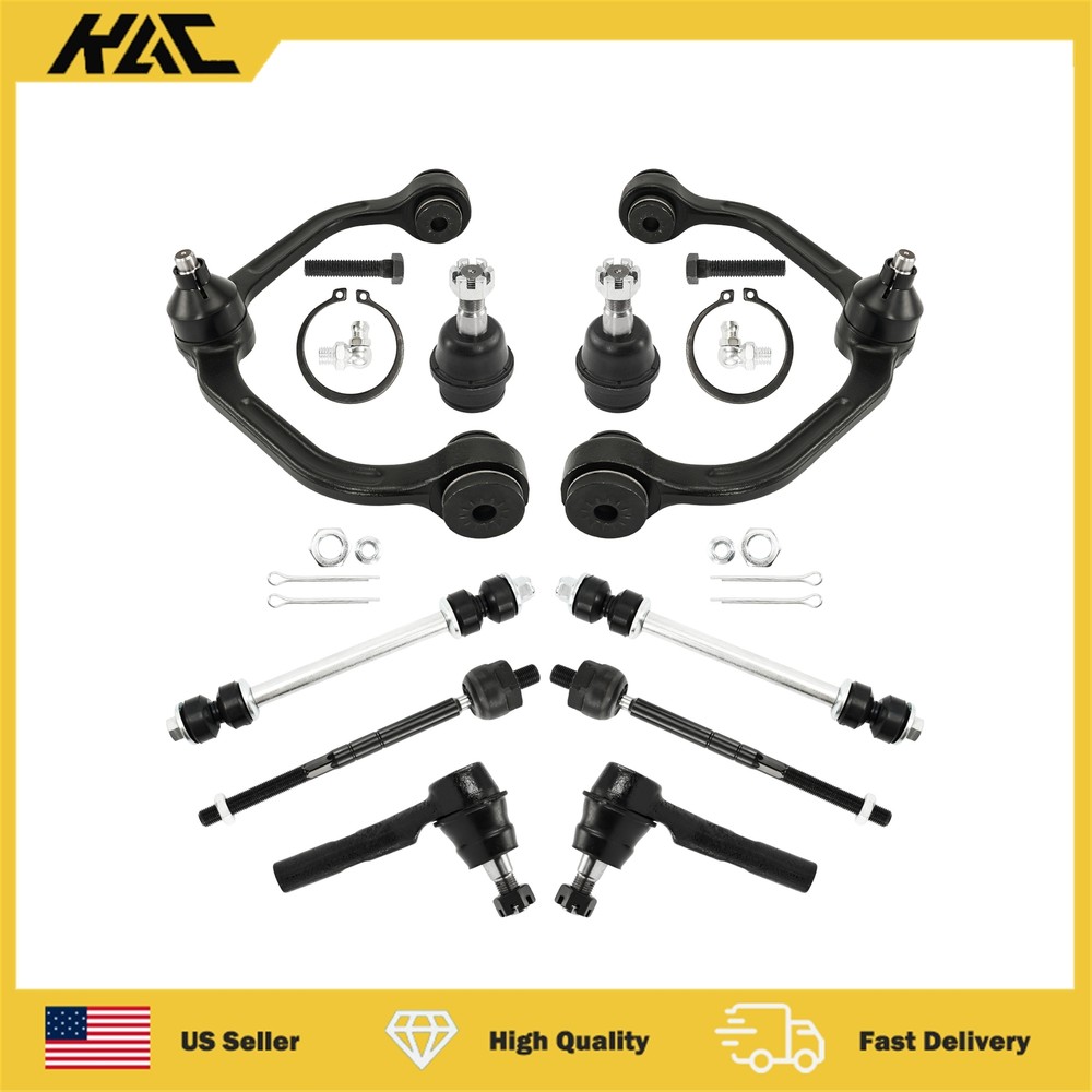 Mazda B2300 2001-2009 Front Control Arms Ball Joints Tie Rod End Set 10x