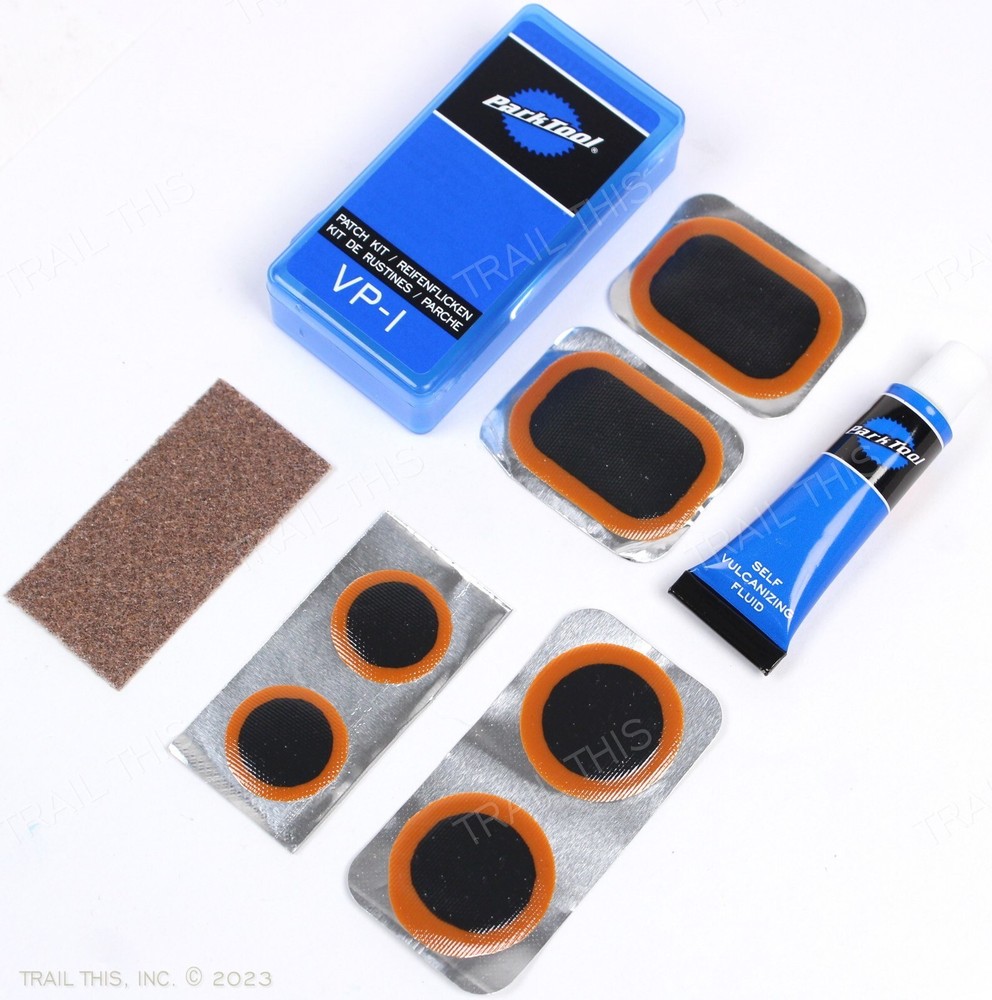 Park Tool VP-1 Vulcanizing Bike Tire Inner Tube Patch Repair Kit 6-Patches Glue