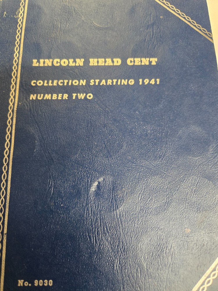 LINCOLN HEAD CENT COLLECTION 1941  Number two Book #9030 whitman 60 pennies