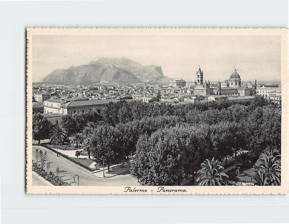 Postcard View of Palermo Sicily Italy