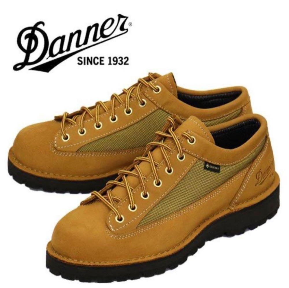 Danner Field Low Boots US9 27cm Wheat Nubuck Leather Hiking Shoes for Spring