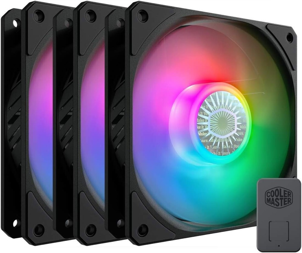 Cooler Master SickleFlow 120 V2 ARGB 3 in 1 Square Frame Fan, ARGB 3-Pin, NEW