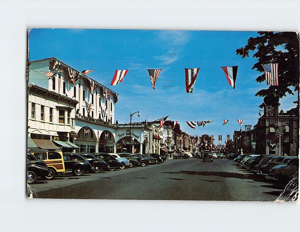 Postcard Main Street Stroudsburg Pennsylvania USA
