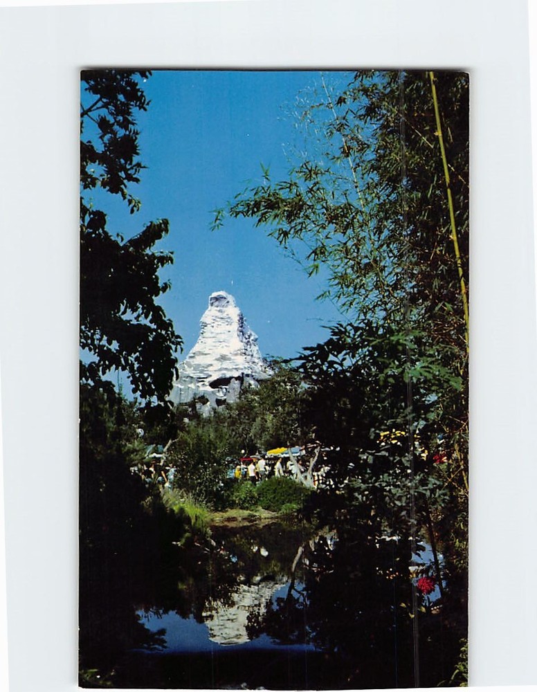 Postcard Snow-Capped Matterhorn Mountain Disneyland Magic Kingdom USA