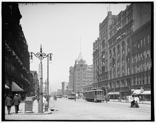 Photo:Cleveland Ohio Superior Street c1905 streetcars downtown buildings