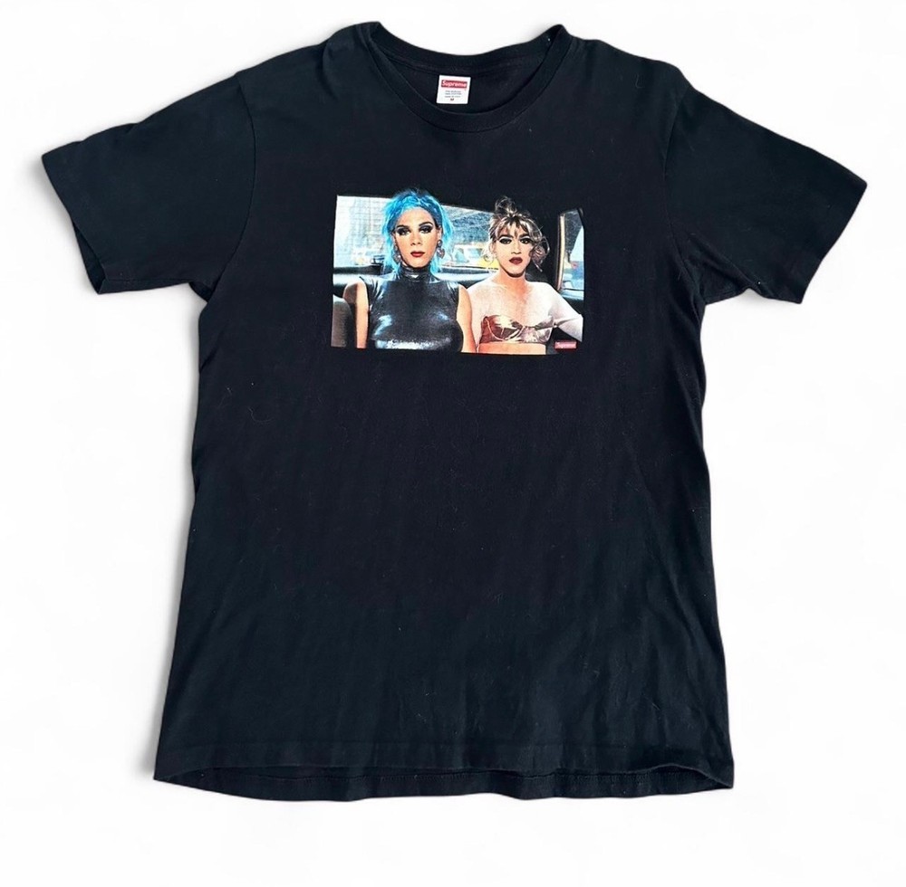 2018 Supreme Nan Goldin Misty and Jimmy Paulette Tee Black Sz Medium