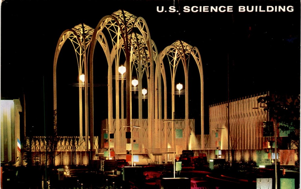 U.S. SCIENCE BUILDING, SEATTLE WORLD'S FAIR, CENTURY EXPOSITION, Postcard