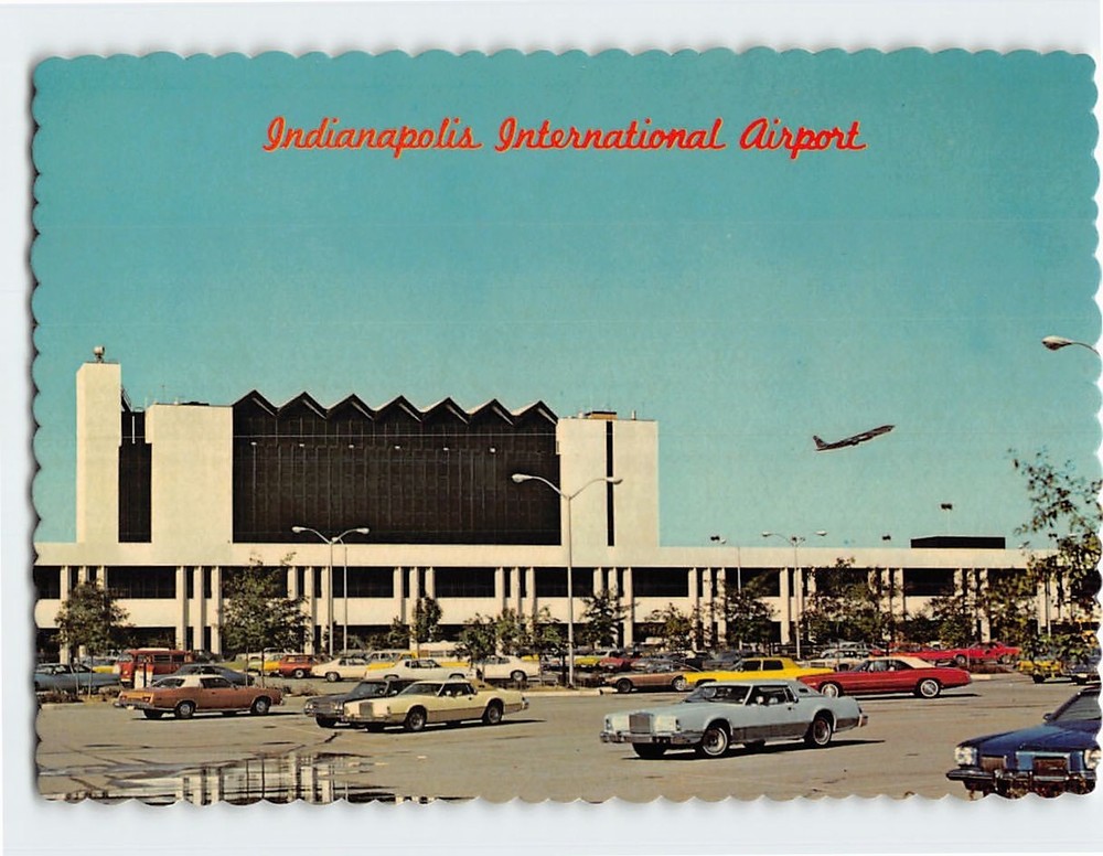 Postcard Indianapolis International Airport Indianapolis Indiana USA