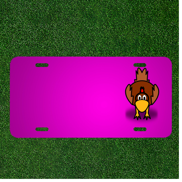 Custom Personalized Chicken Hen Poultry Car License Plate with Add Names Option