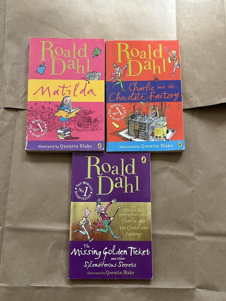 Roald Dahl Matilda Missing Golden Ticket Charlie and the Chocolate Factory Books