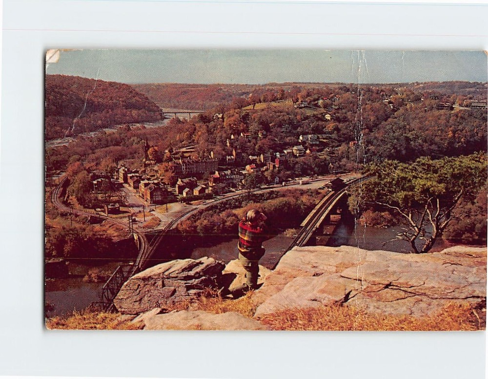 Postcard Panorama of Harpers Ferry West Virginia USA