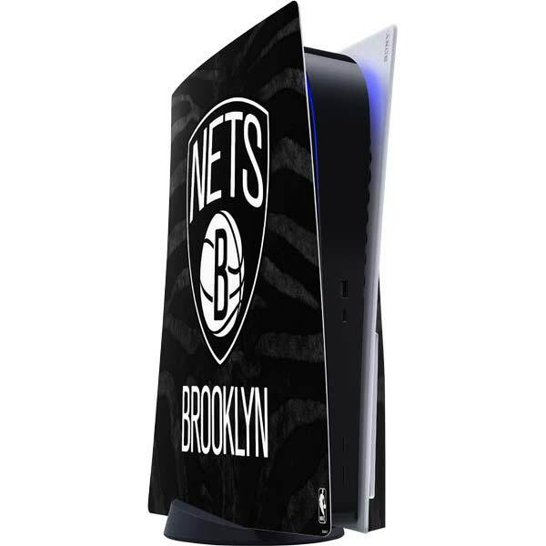 NBA Brooklyn Nets PS5 Console Skin - Brooklyn Nets Black Animal Print