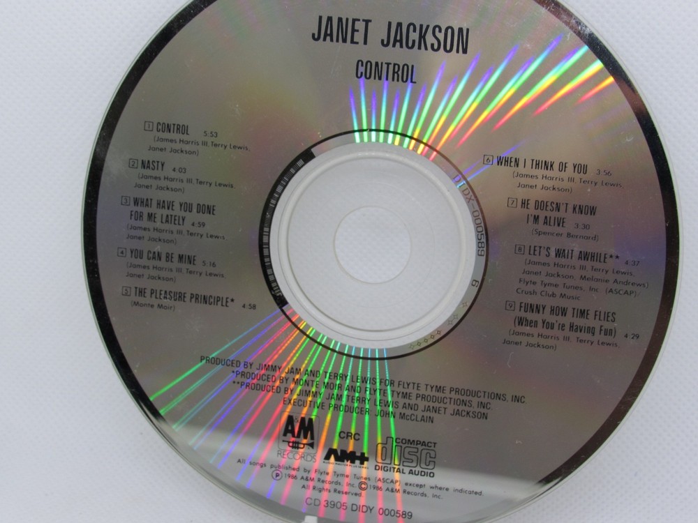 Janet Jackson - Control (CD, Album, Reissue) 1986 A&M Records CD 3905 DIDO 00058