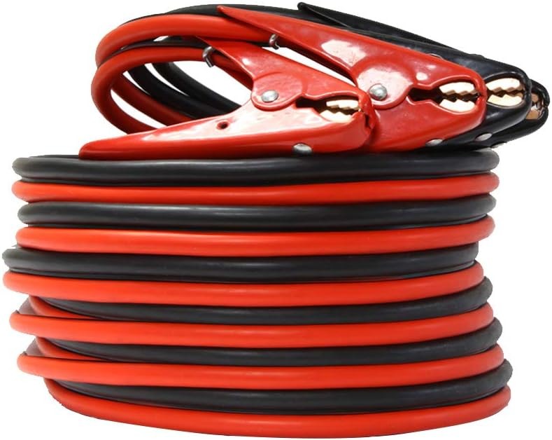A ABIGAIL Heavy Duty Jumper Cables, Booster Cables 1 Gauge 800A 25 Ft...