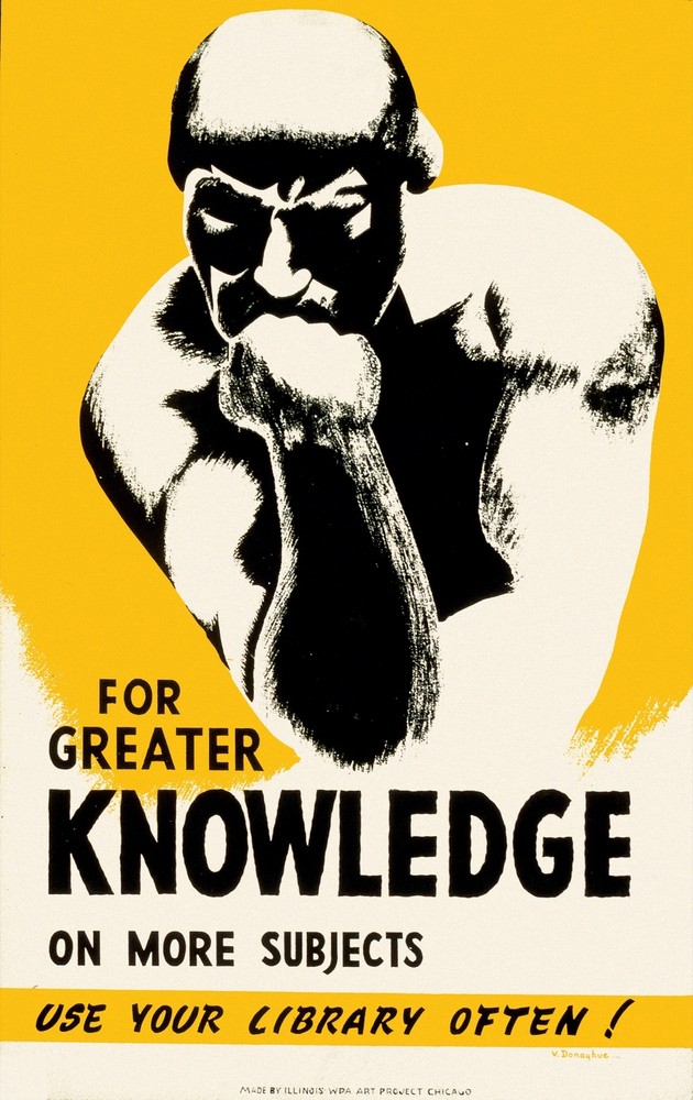 Decor Poster.Graphic Art Design.Thinker.Use library often.Shop Wall Art.1703