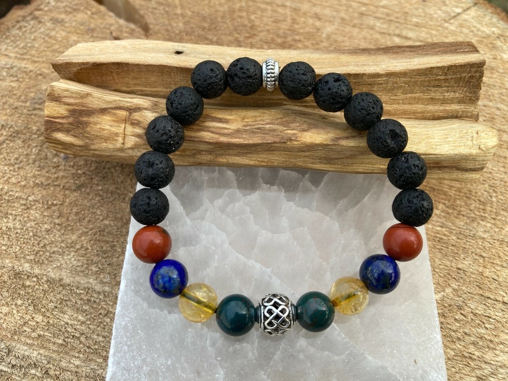 Crystal Healing Bracelet for Acid Reflux Heartburn Indigestion GERD Relief Gift-image