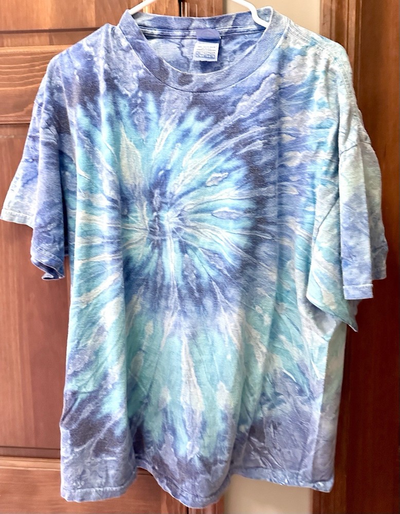 Vintage Delta Pro Weight Tie-Dye XL Crew Neck Short Sleeve T-Shirt
