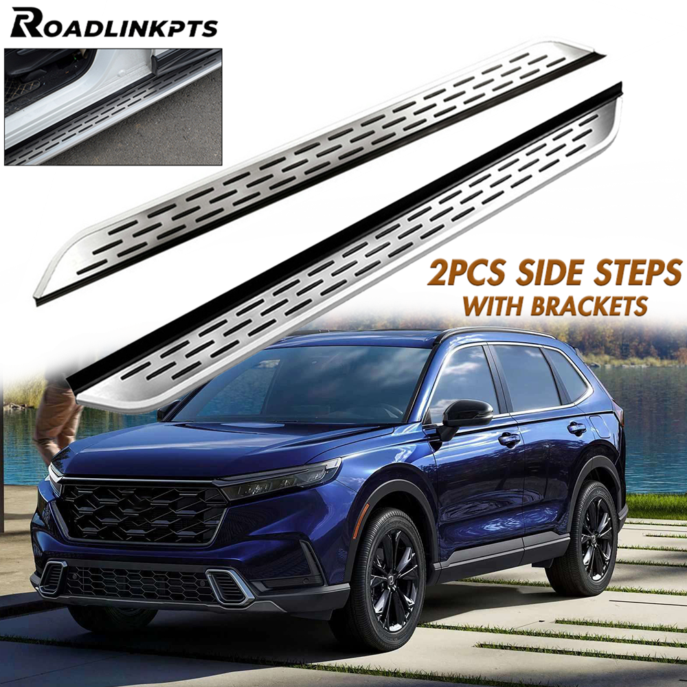 2PCS Fixed Side Steps Fit for Honda CRV CR-V 2023-2026 Running Boards Rail Bars