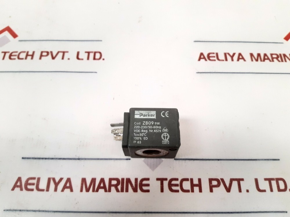 Parker zb09 solenoid coil 220-230/50-60hz 9w