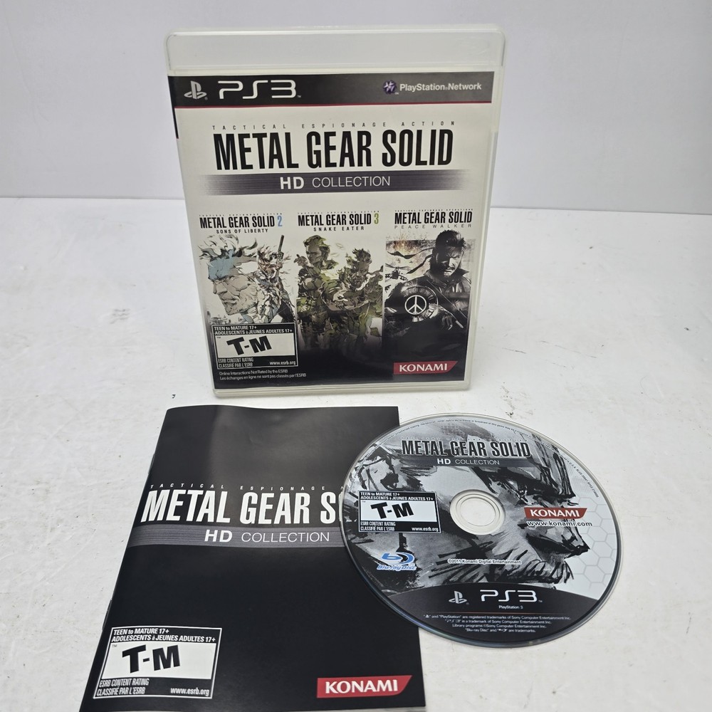 Metal Gear Solid HD Collection (Sony PlayStation 3, 2011) Complete CIB