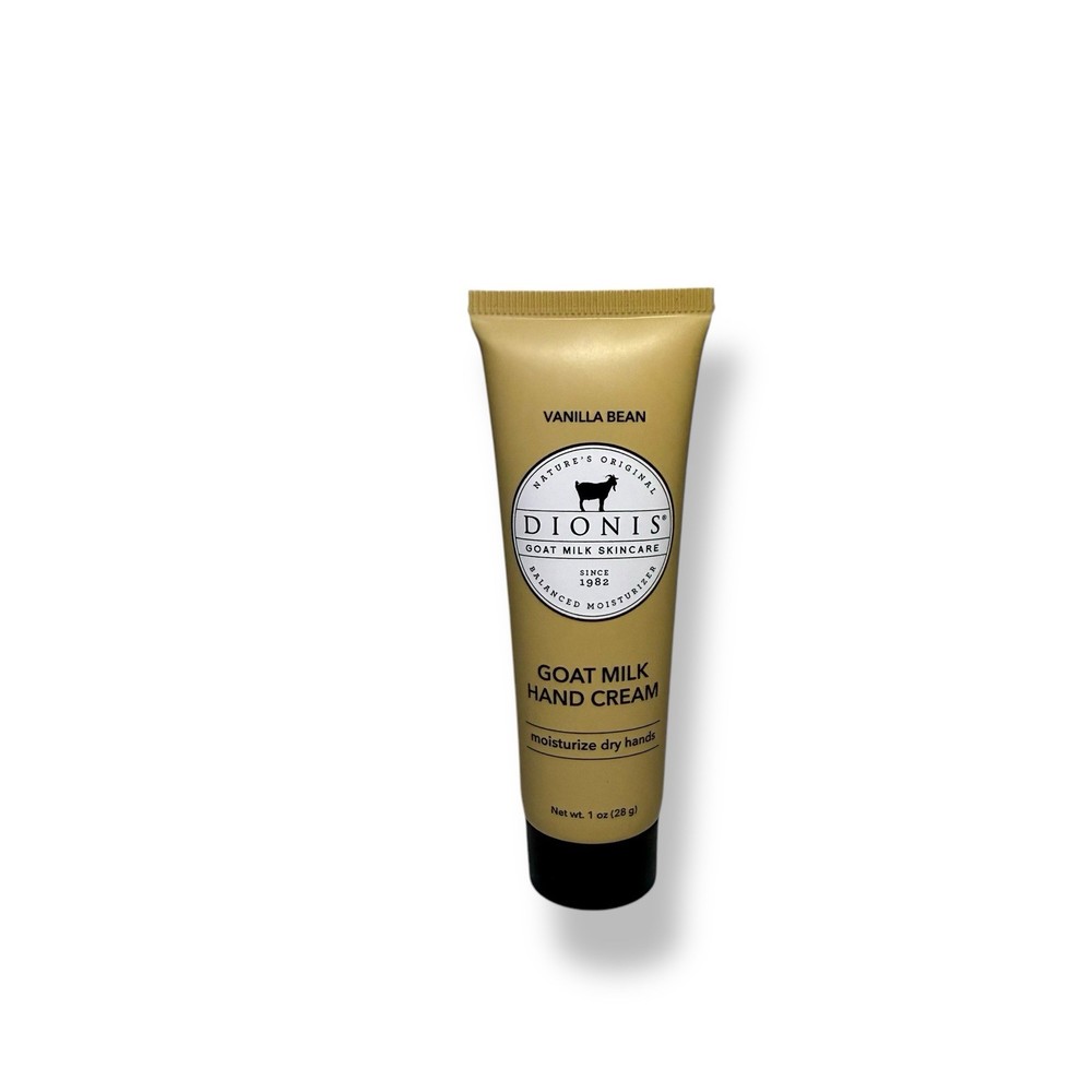 Dionis Goat Milk Hand & Body Cream in Vanilla Bean Moisturizer 1oz/28g Travel Sz