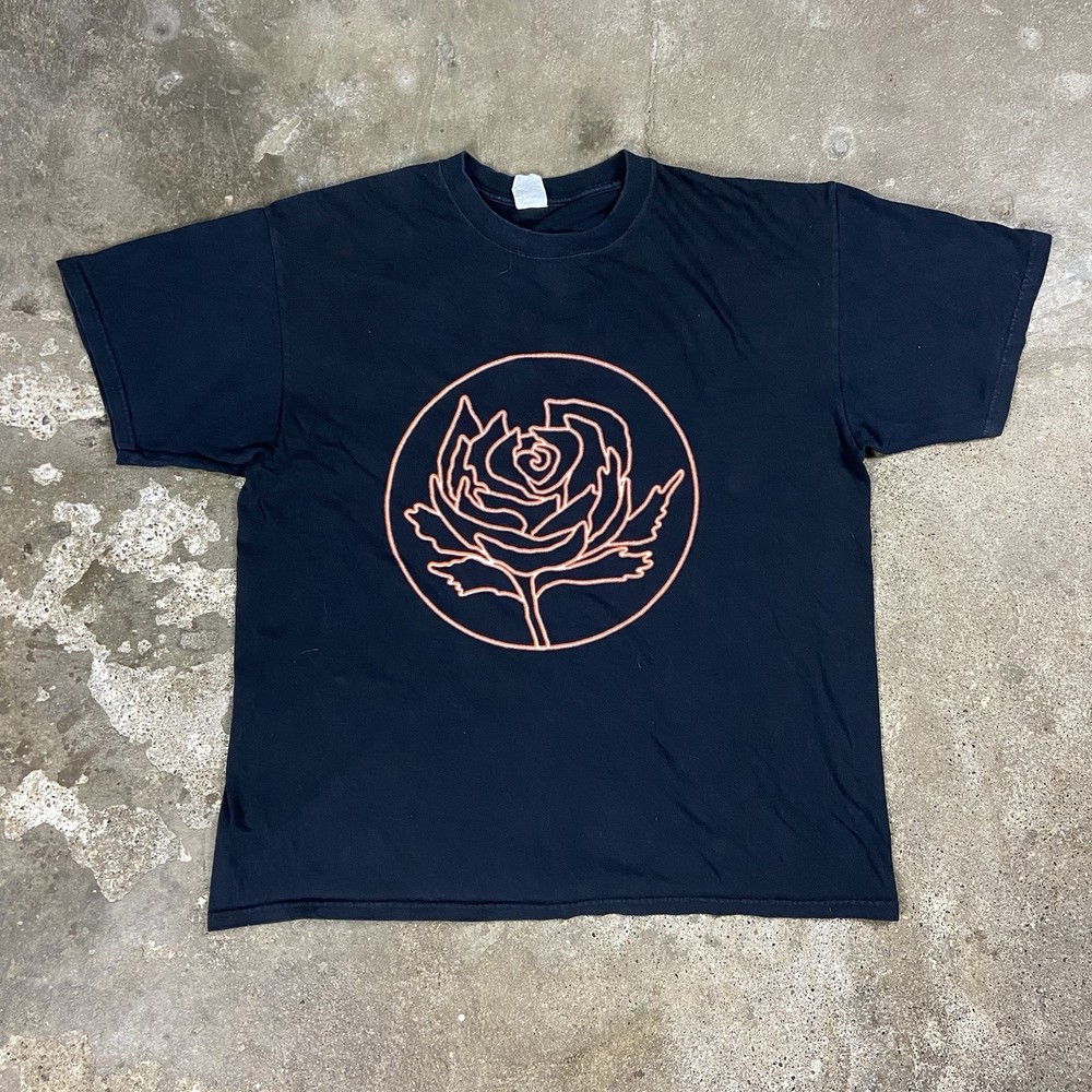 Vintage Y2K Ryan Adams And The Cardinals T-Shirt Size XL Black Cold Roses Tour