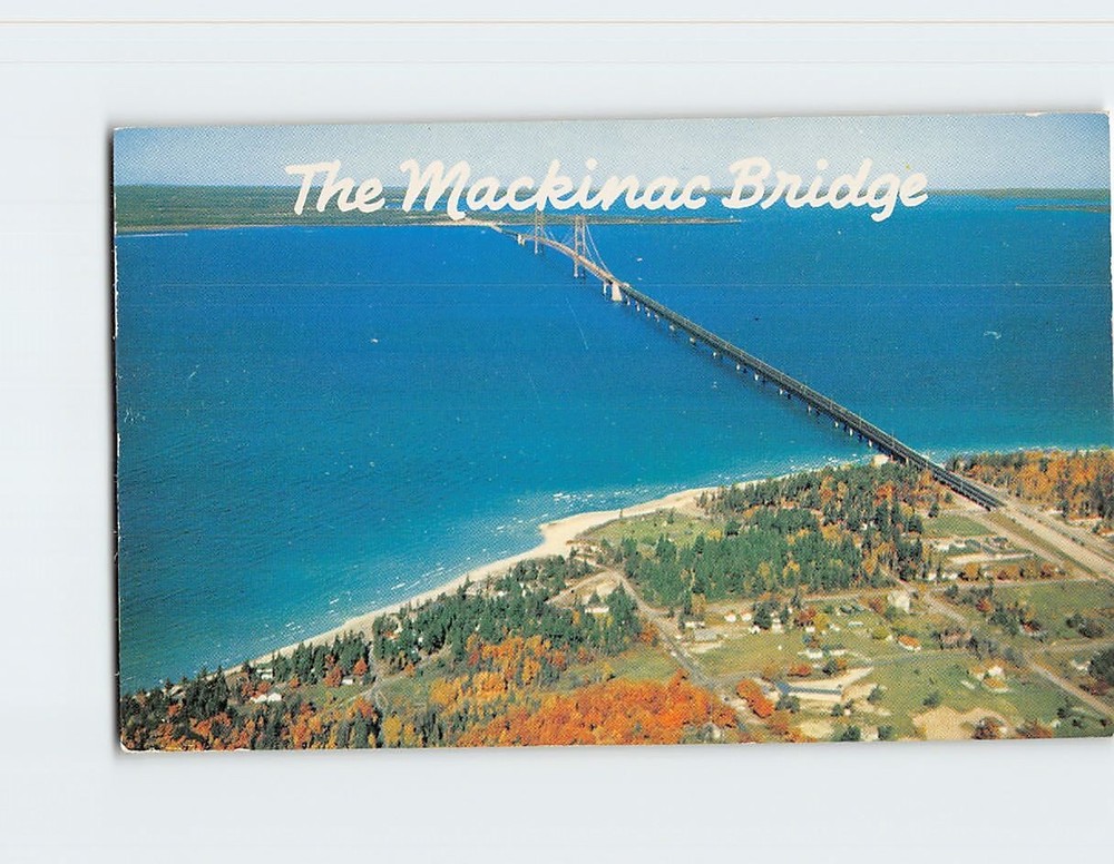 Postcard The Mackinac Bridge Michigan USA