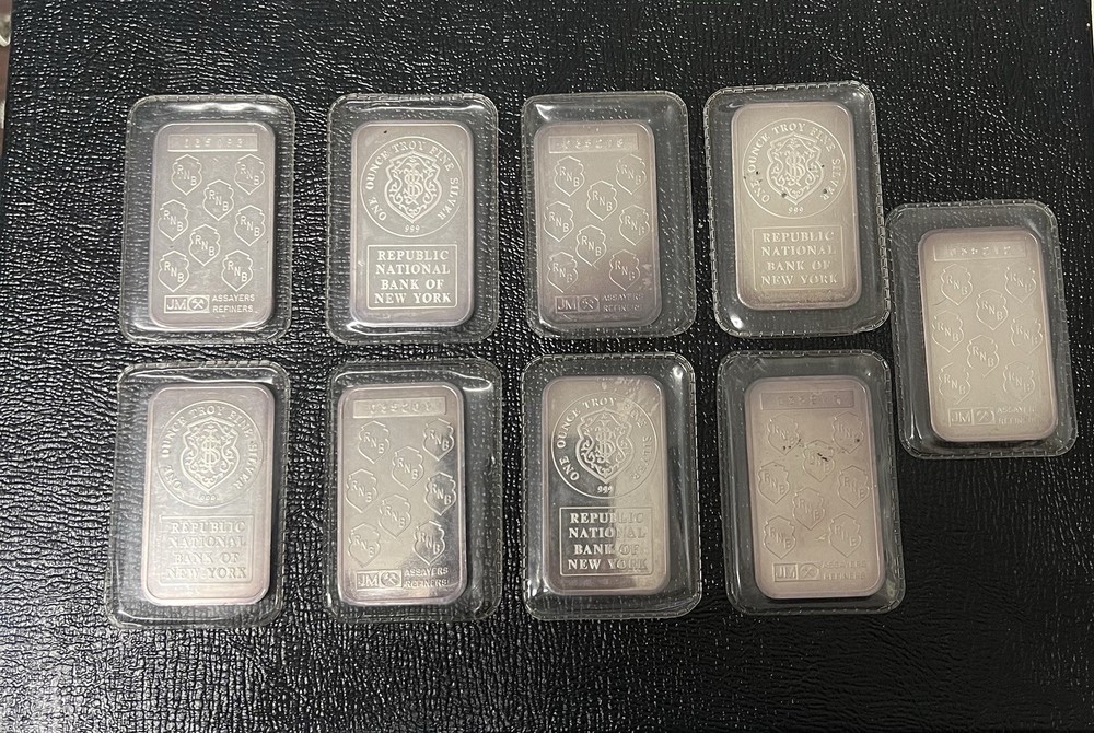 Johnson Matthey 1 Troy Ounce Fine Silver Bar In Plastic JM Assayers Refiners