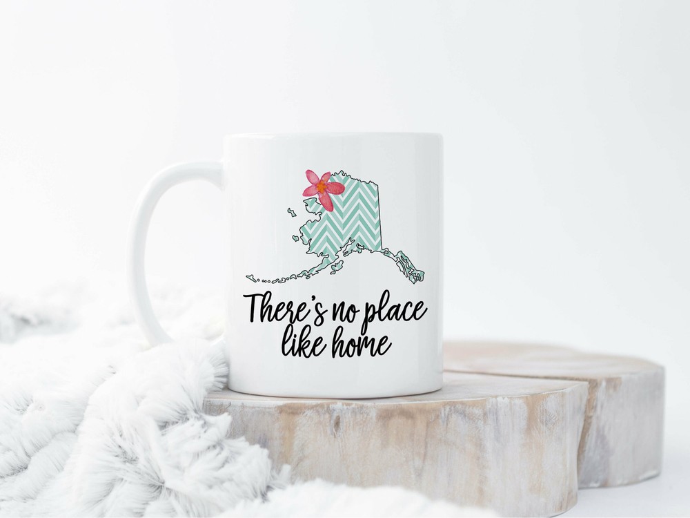 Custom Home State Mug Custom Alaska Mug Personalized Alaska Mugs Custom State